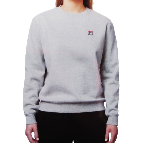 NEW Fila Michelle sweatshirt cotton grey womens XL - Picture 1 of 7